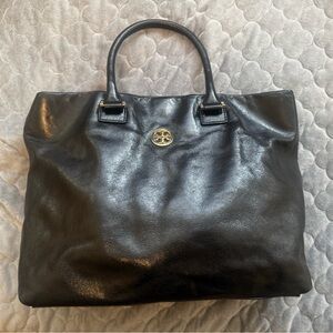 Tory Burch Black Leather Tote